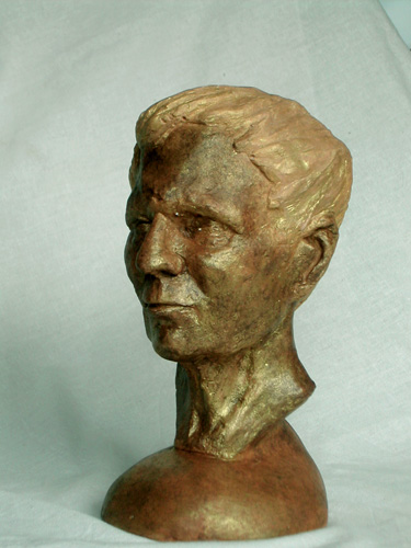 mjt, portrait in clay