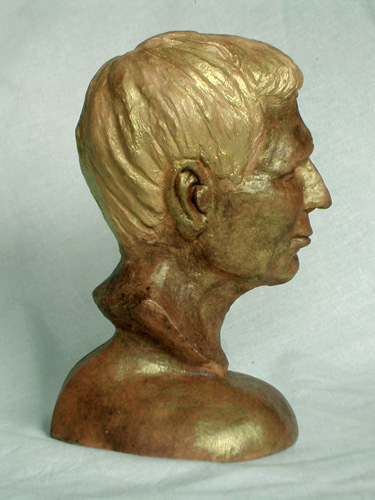 mjt, portrait in clay