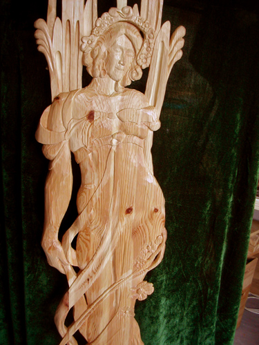 young man, portrait in clay